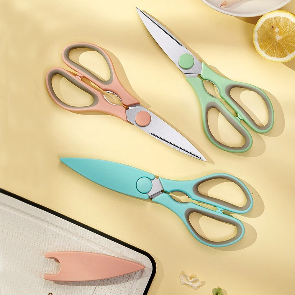 Baby Food Scissors - Stainless Steel Household Kitchen Scissors Dual