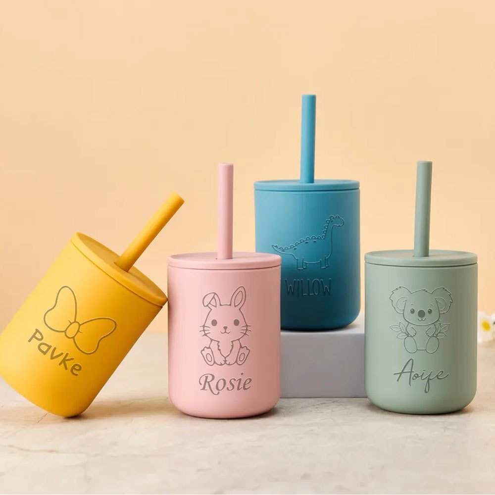 Custom Name Silicone Kids Stra - Baby Food Jars With Lids ulasan dan harga